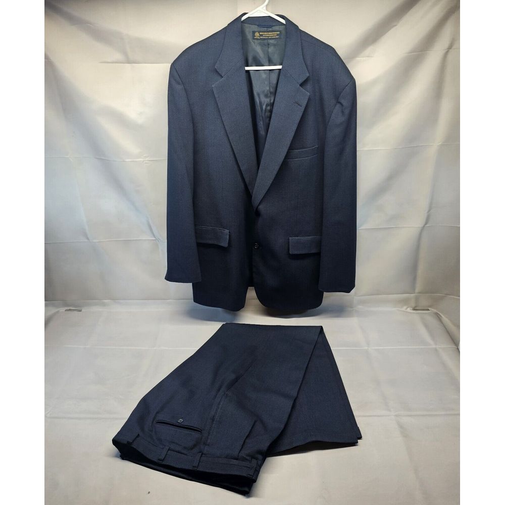 Brooks Brothers Suit Men 46long/38x32 Houndstooth